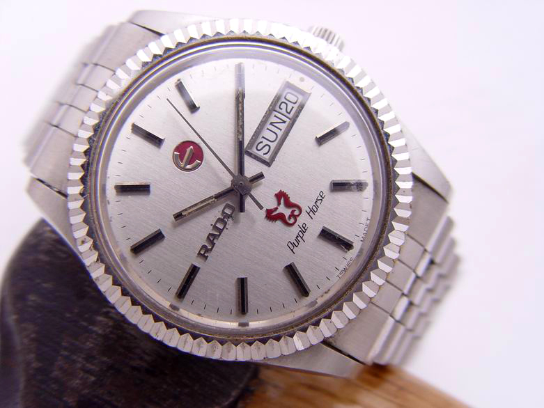 (070309-02) Rado Purple Horse Shiny Bezel Automatic 606.3253.4