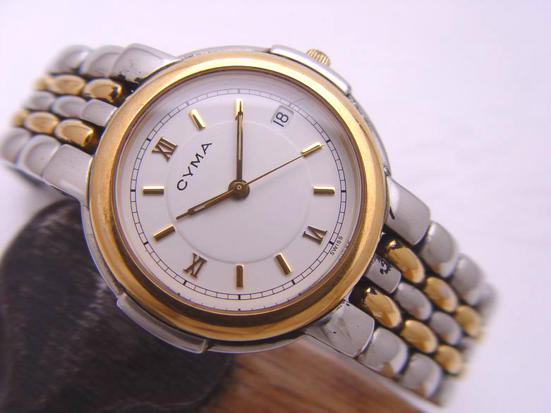 070309-08) Cyma Classic White Dial Elegant Bracelet 02-0005-001 25