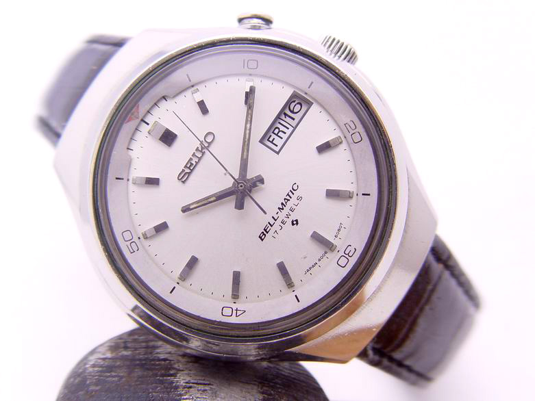 (070405-01) Seiko Bell-Matic 4006-5060 Antique Alarm Watch