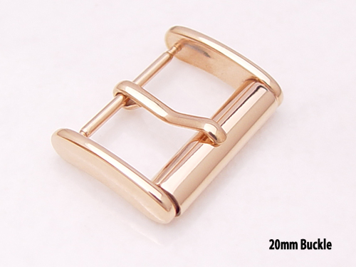 (80115-20IPR)Military Style 20mm 316L Stainless Steel Buckle Rose Gold