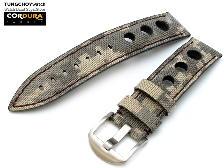 20mm 1000D Cordura Nylon Digicam Digital camouflage Punch Hole Watch Band