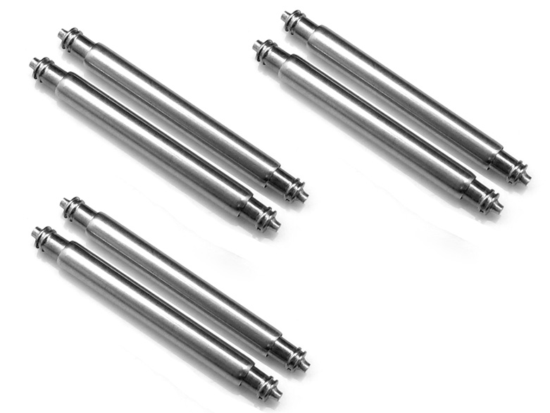 (FAT-SB20MM)3 pairs 20mm Heavy Duty Double Shoulder Spring Bar Dia. 2.5mm (Seiko Generic Spring Bars)
