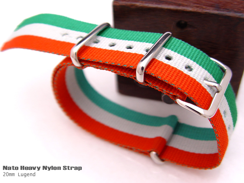 (NATO20IT-P)Nato Military Flag design Watch Strap Band 20mm ITALIAN