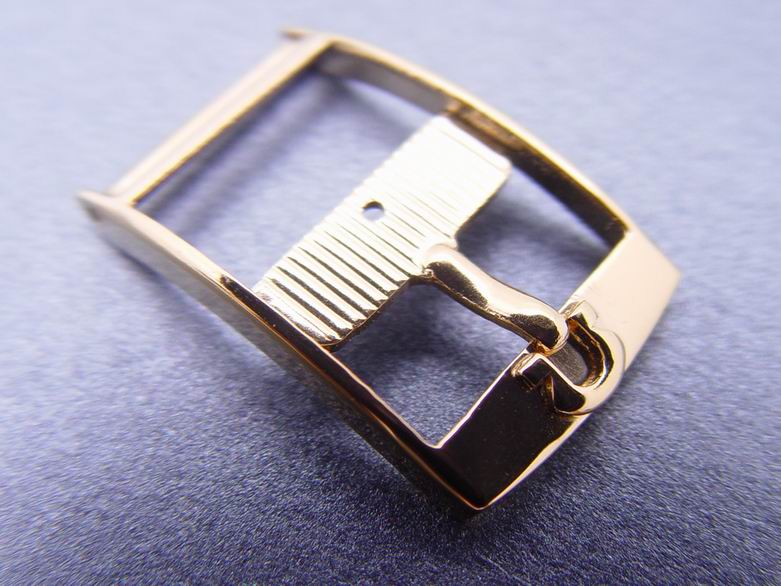 (OME-BUC14-026) 14mm Authentic Omega Antique Gold P Buckle