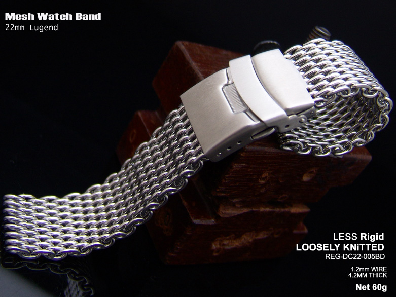 Double Milanese Watch Strap - Solid Stainless Steel