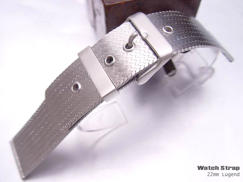 (MB22-009)22mm Stainless Steel 70s Design Wire Mesh Watch Band,Bracelet