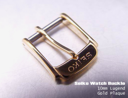 (SEI-BU10-039) SEIKO 10mm Gold Plaque stainless steel Buckle