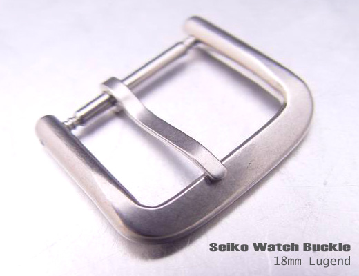 (SEI-BU18-037) SEIKO 18mm Brushed stainless steel Buckle