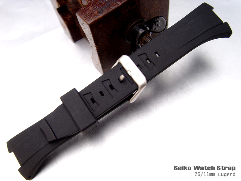 SEIKO 26mm Silicone Watch Band (RU2611-169)