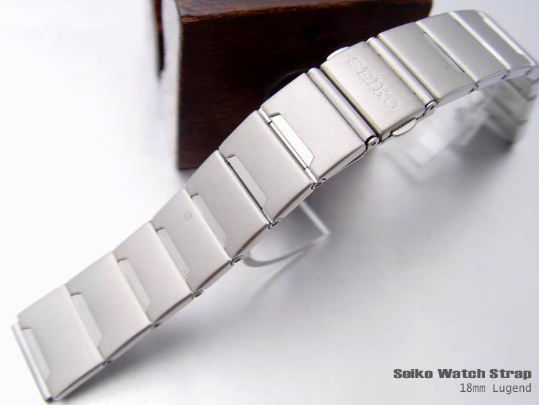 (SEI-SS18-150)SEIKO 71T1-Z.C 18mm STRAIGHT END STAINLESS STEEL WATCH BAND, BRACE