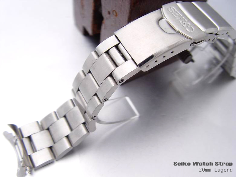 20mm CURVED END OYSTER STAINLESS STEEL Watch Band,strap for SEIKO skx013