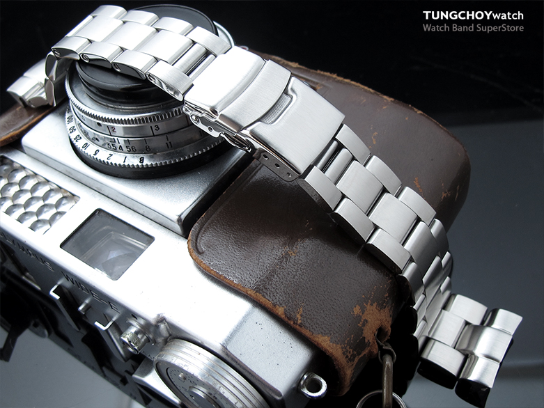 22mm Super Oyster 316L Stainless Steel Watch Bracelet for Seiko New Turtles SRP777 Diver Clasp Brushed