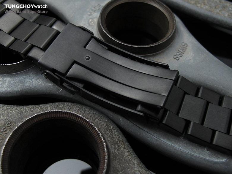 22mm Solid 316L Stainless Steel Endmill Metal Watch Bracelet, Straight