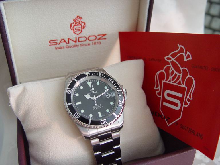 Sandoz Submariner 100M Full Auto 25 Jewles Rotomatic Watch, Automatic