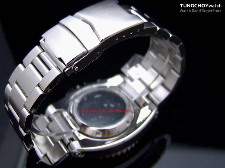 20mm Super Oyster Stainless Steel Watch Band Bracelet Design for Seiko SKA367 & SNA371 Curved Lug