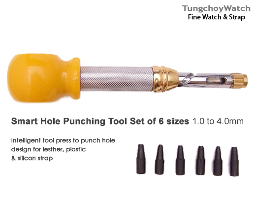 (TPC-002SE)Smat Hole Punching Tool Set of 6 sizes 1.0 to 3.0mm